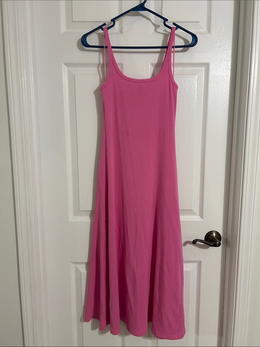 Old Navy Hot Pink Spaghetti Strap Maxi Dress